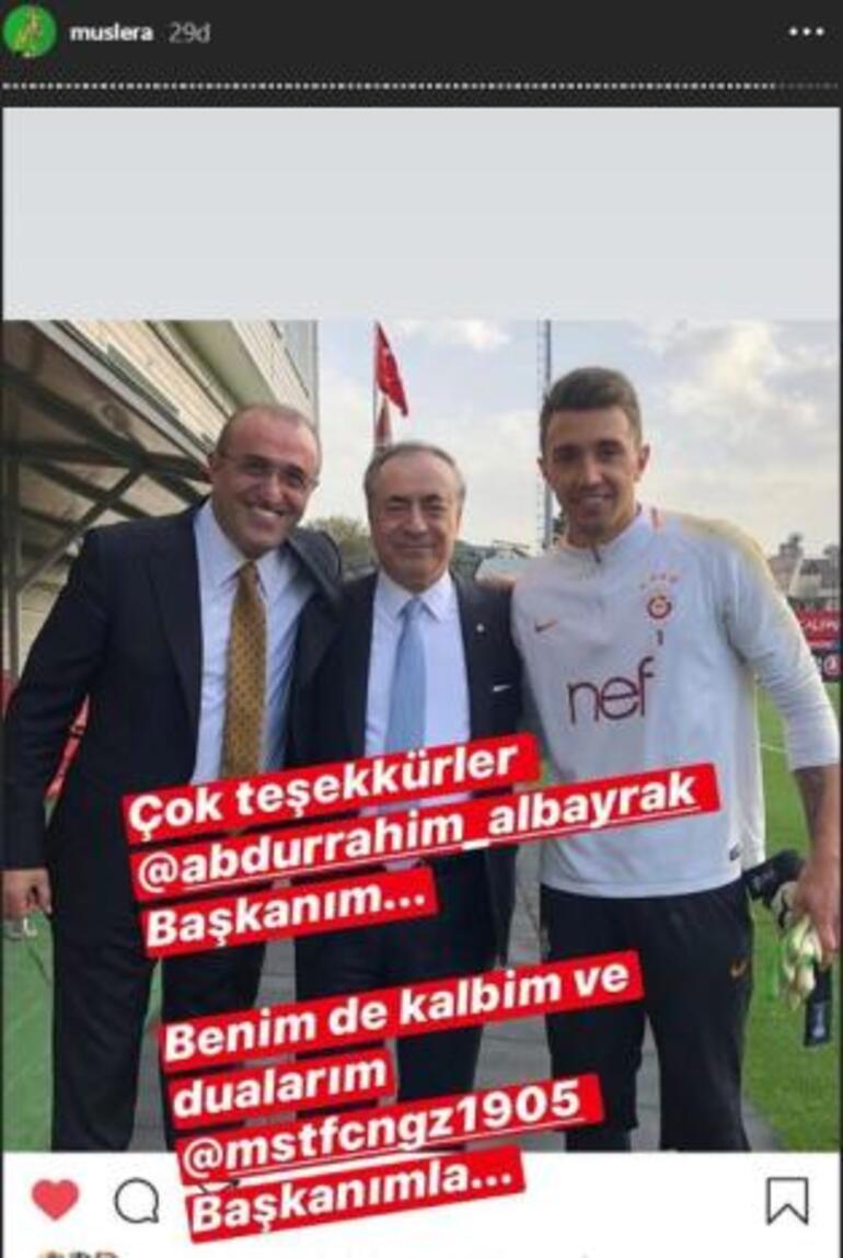 Abdurrahim Albayrakın mesajı sonrasında Fernando Musleradan paylaşım