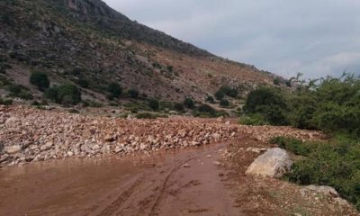 Afyonkarahisar’da heyelan; köy yolları ulaşıma kapandı