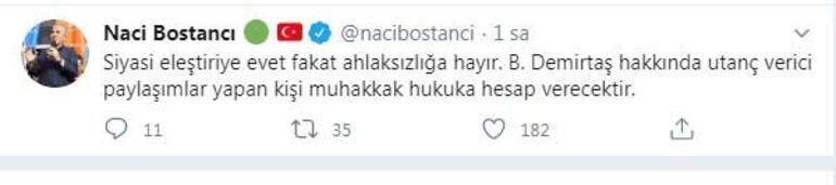 AK Parti Grup Başkanı Bostancı, Başak Demirtaşla ilgili çirkin paylaşıma tepki gösterdi