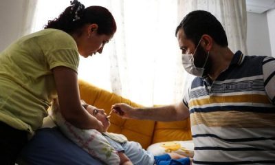 Antalya’da işitme engelli babanın engelli çocukları için fedekarlığı