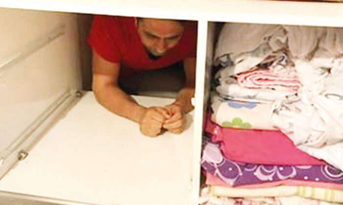 Çamaşır dolabında FETÖ şüphelisi