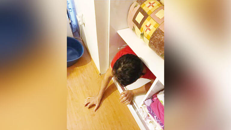 Çamaşır dolabında FETÖ şüphelisi