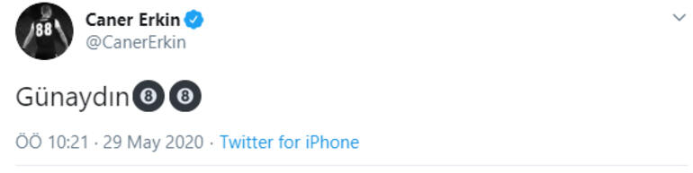 Son Dakika | Caner Erkinin 88 paylaşımı ne anlama geliyor