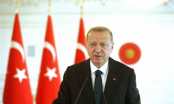 Cumhurbaşkanı Erdoğan, KKTC Başbakanı ile görüştü