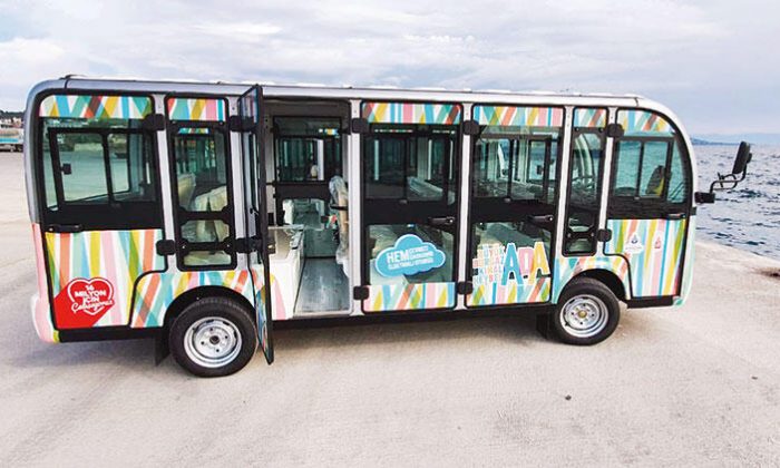 Elektrikli faytonlar adaya geldi