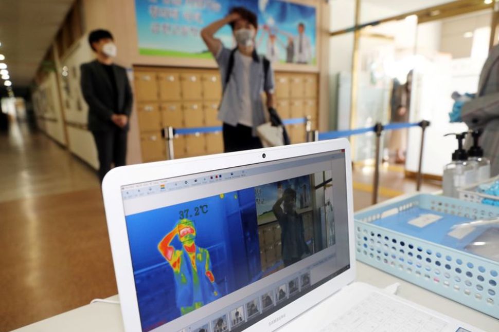 Masked Against Coronavirus, South Korean Students Return to School ...