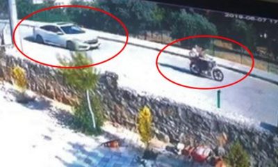 Motosikletli çocukları otomobiliyle 4 kilometre kovalayıp çarptı