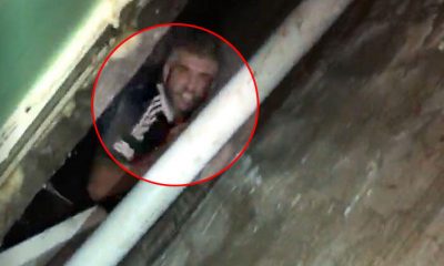 Pes dedirten sözler! Kendisini yakalamaya gelen polislere bakın ne dedi…