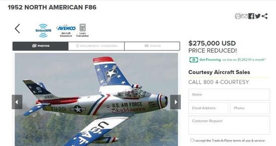 Savaş uçakları internetten satılıyor