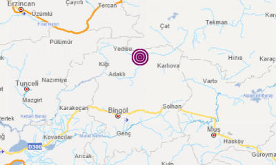 Son dakika haberler… Bingöl’de 5.7 büyüklüğünde deprem! Erzurum, Muş ve Erzincan’dan da hissedildi