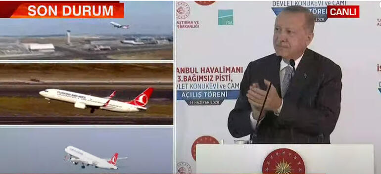 Son dakika... İstanbul Havalimanının yeni pisti açıldı... Cumhurbaşkanı Erdoğandan önemli açıklamalar