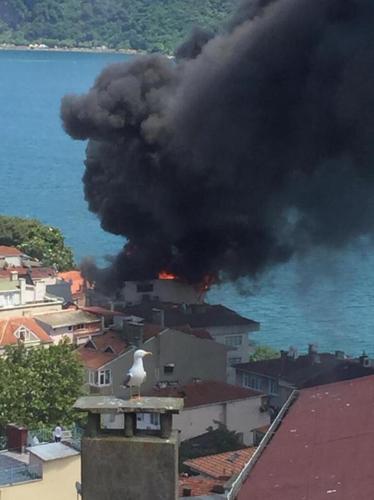 Son dakika... Sarıyerde yangın