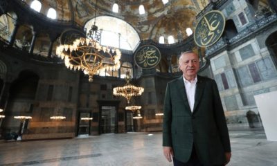 CUMHURBAŞKANI ERDOĞAN AYASOFYA’DA