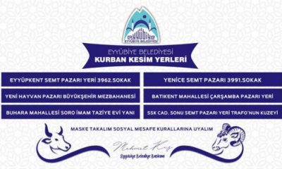 EYYÜBİYE’DE KURBAN SATIŞ VE KESİM YERLERİ BELİRLENDİ