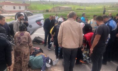 Karaköprü’de trafik kazası! Yaralılar var