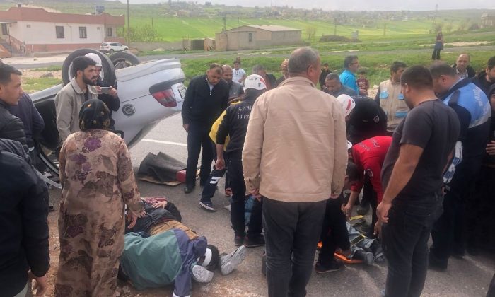 Karaköprü’de trafik kazası! Yaralılar var
